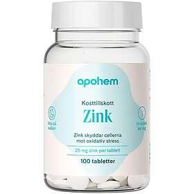 Apohem Zink 25 mg 100 tabletter