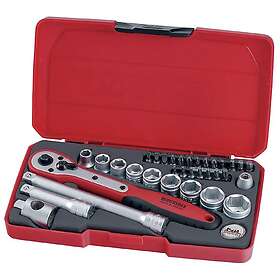 Teng Tools Hylsnyckelsats med 3/8 tum fyrkantsfäste T3834