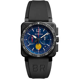 Bell & Ross BR0394-PAF1-CE/SRB Br 03-94 Blå/Gummi