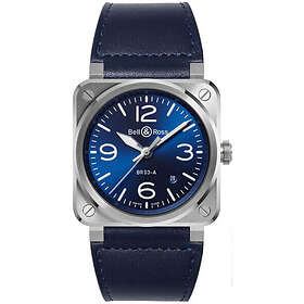 Bell & Ross BR03A-BLU-ST/SCA BR 03 Blå/Läder