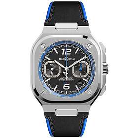 Bell & Ross BR05C-A523-ST/SST BR 05 Chrono A523 Svart/Gummi Ø42 mm