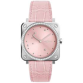 Bell & Ross BRS-EP-ST-LGD/SCR BR S Rosa/Läder Ø39 mm