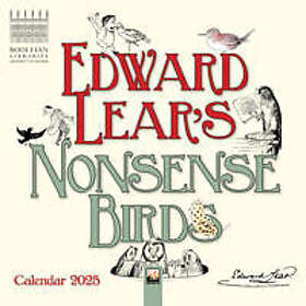 Bodleian Libraries: Edward Lear's Nonsense Birds Mini Wall Calendar 2025 (Art Calendar)