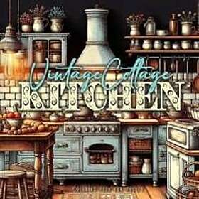 Vintage Cottage Kitchen Coloring Book for Adults
