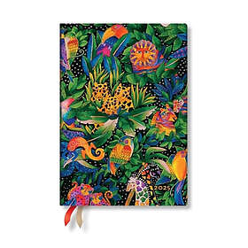 Jungle Song (Whimsical Creations) Midi 12-month Verso Hardback Dayplanner 2025 (Elastic Band Closure)