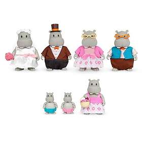 Li'l Woodzeez Hippo Wedding Set With Grandparents, Wz6791