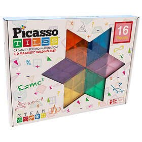 PicassoTiles Magnetiska plattor 16 Bitar