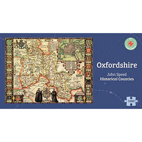 Oxfordshire Historisk karta från 1610 1000 Bitar