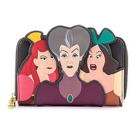 Loungefly Disney Villains Scene Evil Stepmother And Step Sisters Zip Around Wallet (wdwa1854)