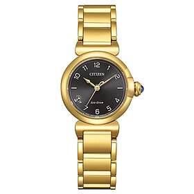 Citizen EM1132-88H Eco Drive Svart/Guldtonat stål Ø26 mm