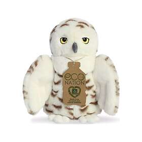 Aurora Eco Nation Plush Snowy Owl, 20 Cm