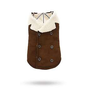 Urban Pup Brown Shearling Aviator Hundjacka