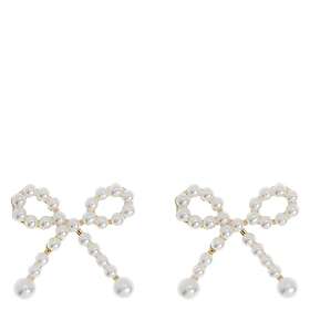 Timi Of Sweden Juliette Cute Pearl Bow Stud Earrings