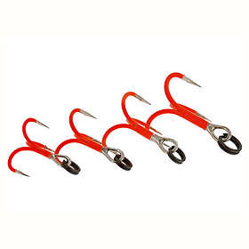 Westin Fishing Rigged Trout Treble Hooks Uv Orange #12 (4-pack)