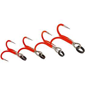 Westin Fishing Rigged Trout Treble Hooks Uv Orange #8 (4-pack)