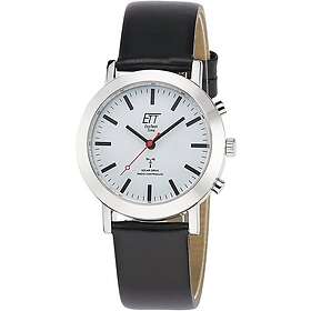 ETT Eco Tech Time ELS-11581-11L Radio-Controlled Vit/Läder Ø35 mm
