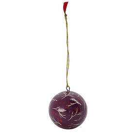 House Doctor Ornament, Mache, Red, dia: 8 cm