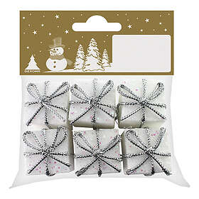 Julgransdekoration Klockor 2,5Cm Silver 6-Pack