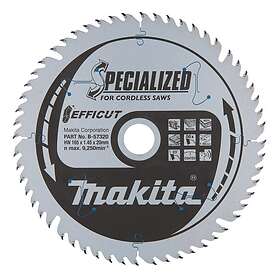 Makita sirkelsagblad efficut 165x20x56tb-57320