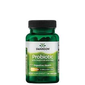 Swanson Probiotika med enzymer 60 kapslar