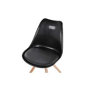 Stol 2 st svart glans DAKOTA Svart 261672