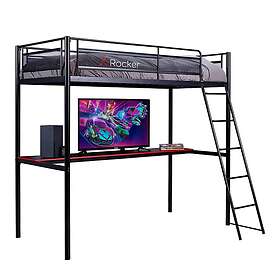 X-Rocker Hq High Sleeper Gaming Bed With Desk Black And Red