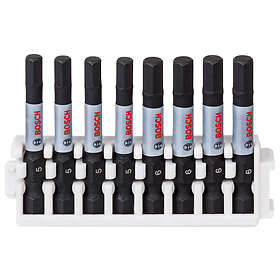 Bosch Impact control power bits-pakke, 8 deler 4xh5, 4xh6