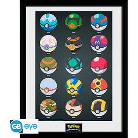 GB eye Pokemon Poke Balls Framed Print (30*40cm)