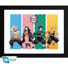 GB eye Demon Slayer Kimetsu no Yaiba Group Framed Print (30*40cm)