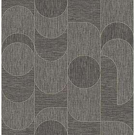 Sublime Tapet Geometrisk Grasscloth Brun 121129