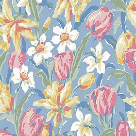 Laura Ashley Tapet Tulips China Blå 119847