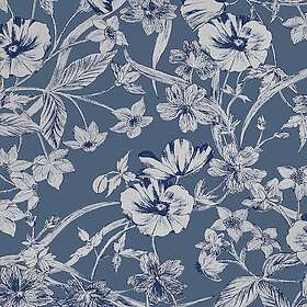 Laura Ashley Tapet Summerhill Midnight Blå 118486
