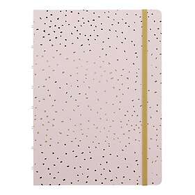 Adlibris Anteckningsbok A5 Confetti Linjerad Rose Quartz Filofax