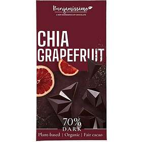 Benjamissimo Choklad Mörk 70% Chia & Grapefrukt 60g