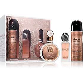 Lattafa Fakhar Rose Gift Set för Kvinnor 3 st. female