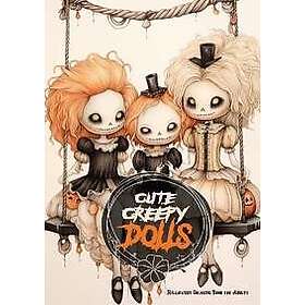 Cute Creepy Dolls Halloween Coloring Book for Adults