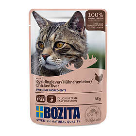 Bozita Feline Grain Free Kycklinglever i gelé 12x85g