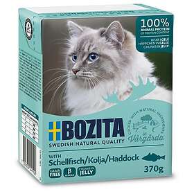 Bozita Feline Grain Free Tetra Bitar i gelé Kolja 6x370g