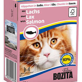 Bozita Feline Grain Free Tetra Bitar i sås med Lax 6x370g