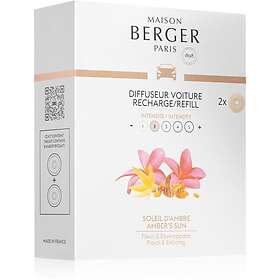 Maison Berger Paris Amber's Sun luftfräschare för bil Påfyllning 2x17g