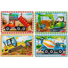 Melissa & Doug Anleggskjøretøy 4-i-1 12 Biter