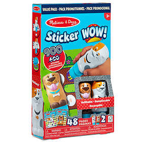 Melissa & Doug Sticker WOW! Aktivitetsbok & Klistermärkeset Djur