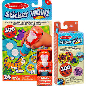 Melissa & Doug Sticker WOW! Set med Tigertema