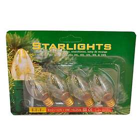 Starlight Reservlampa till Julgransslinga s 20L Klar, 4-pack