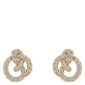 Snö Of Sweden Mayfair Knot Earring Gold/Clear