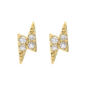 Timi Of Sweden Joey Crystal Lightning Stud Earrings