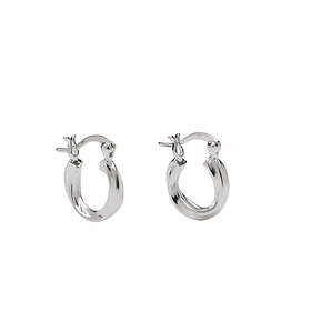 Pico Xemia Hoops Silverplated