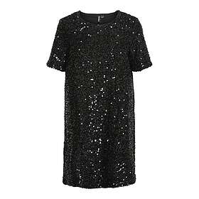 Pieces Pcserena Sequin Ss O-neck Dress