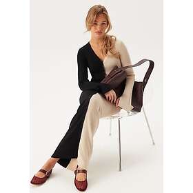 Bubbleroom Contrast Rib Knitted Dress