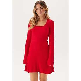 Bubbleroom Knitted Square Neck Skater Dress